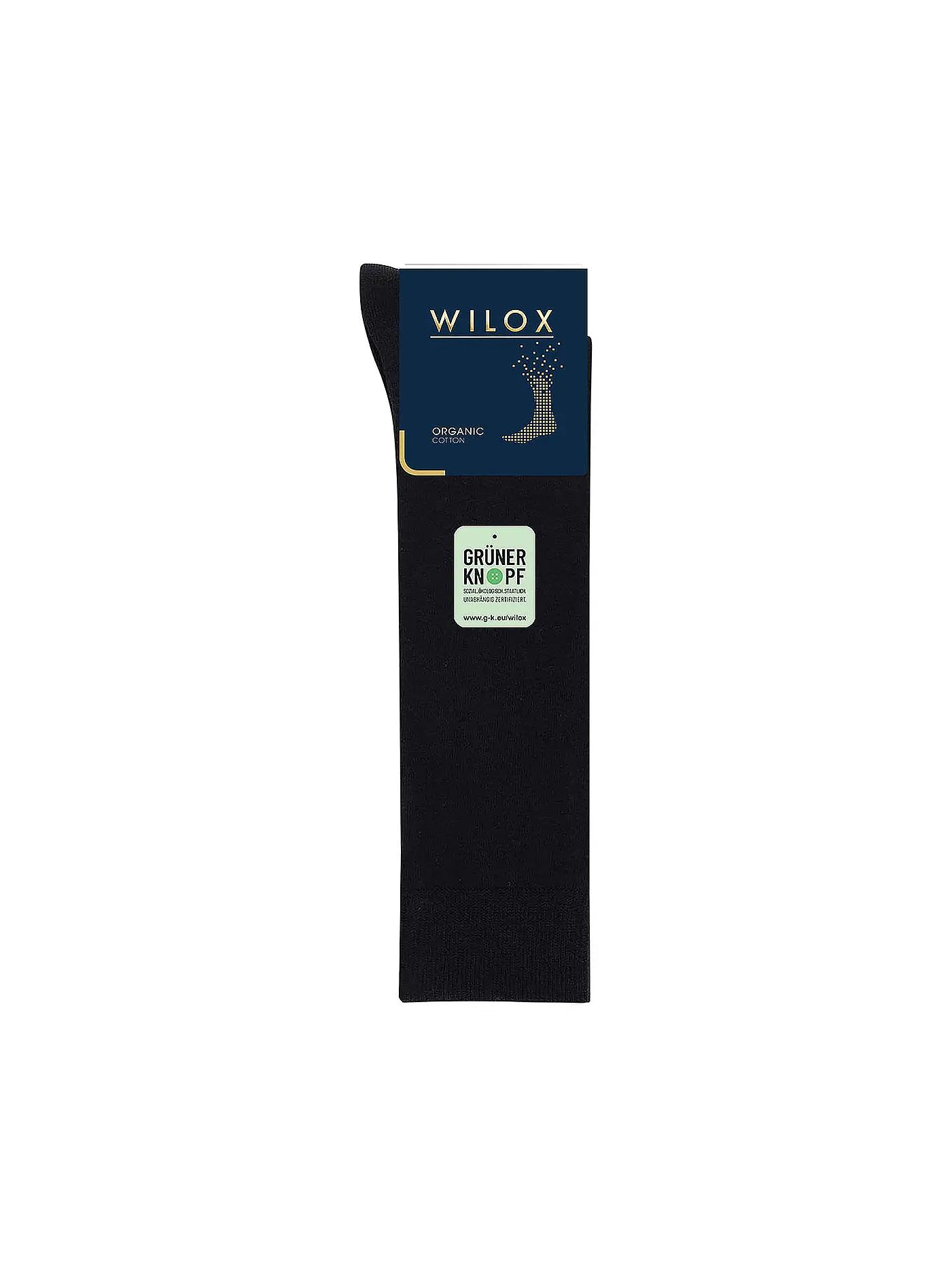 WILOX | Herren stutzen anthrazit melange | schwarz